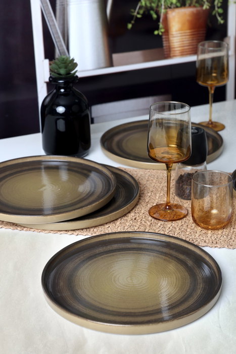 Hermia Juego de platos de servicio Visón 27 cm (6 Piezas)​​​​